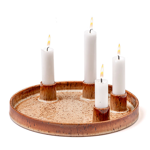 Candle tray (candles placed in a half circle)